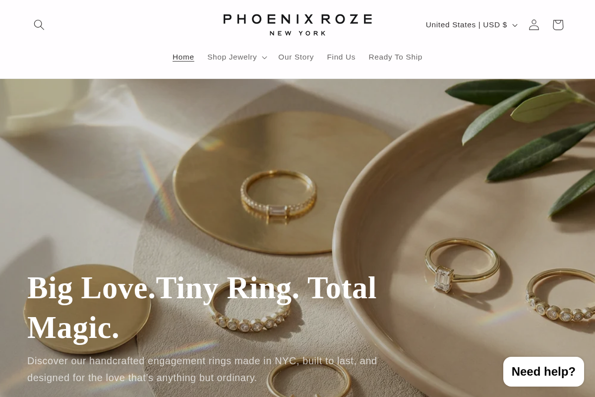 phoenixroze.com homepage screenshot