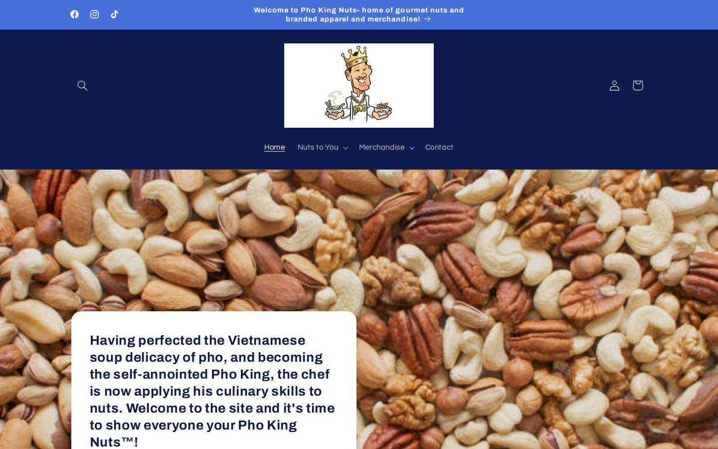 phokingnuts.com homepage screenshot