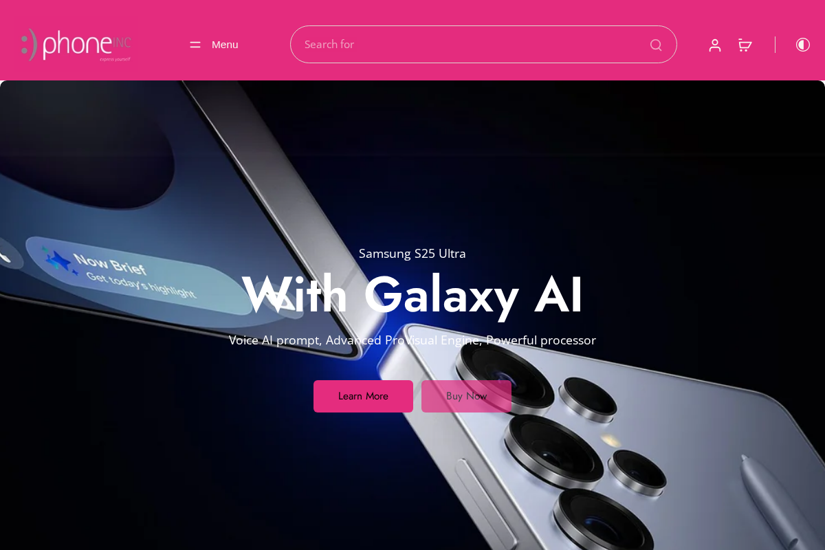 :) phoneinc homepage screenshot