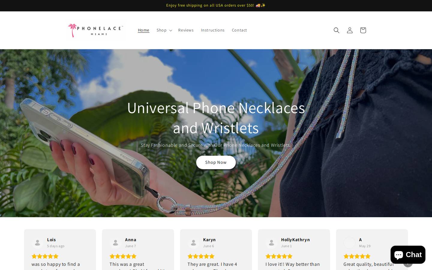 phonelacemiami.com homepage screenshot