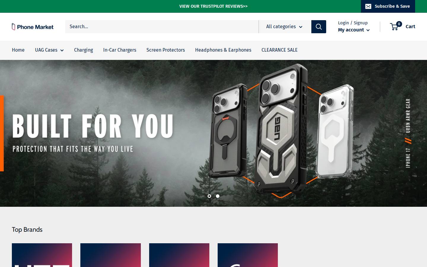 Phonemarket homepage screenshot