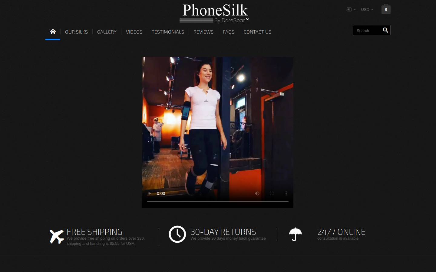 phonesilk.com homepage screenshot