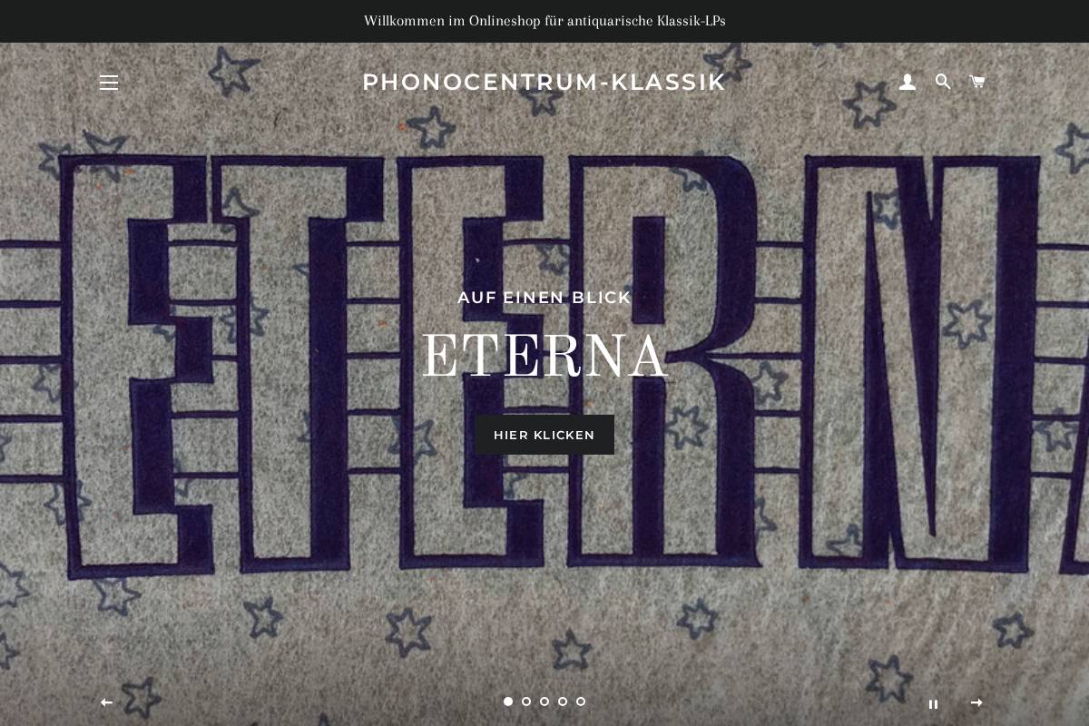 phonocentrum-klassik.de homepage screenshot