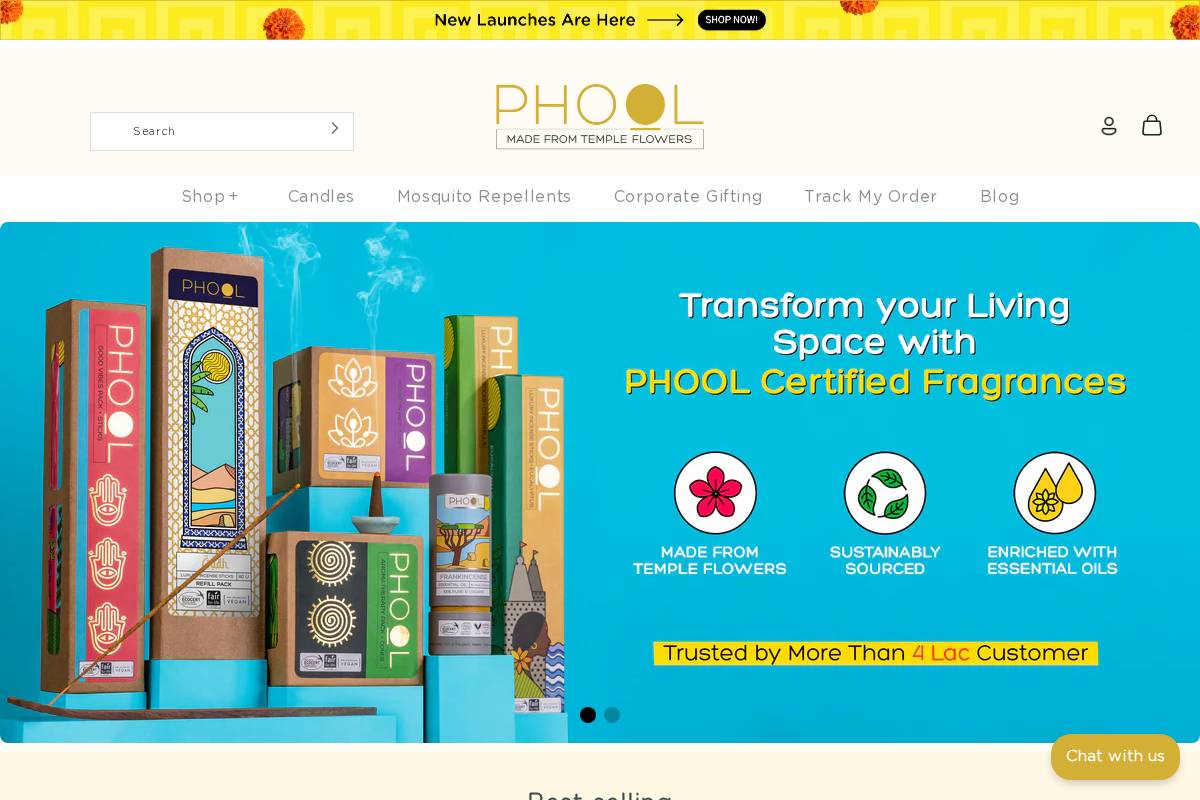 Phool homepage screenshot
