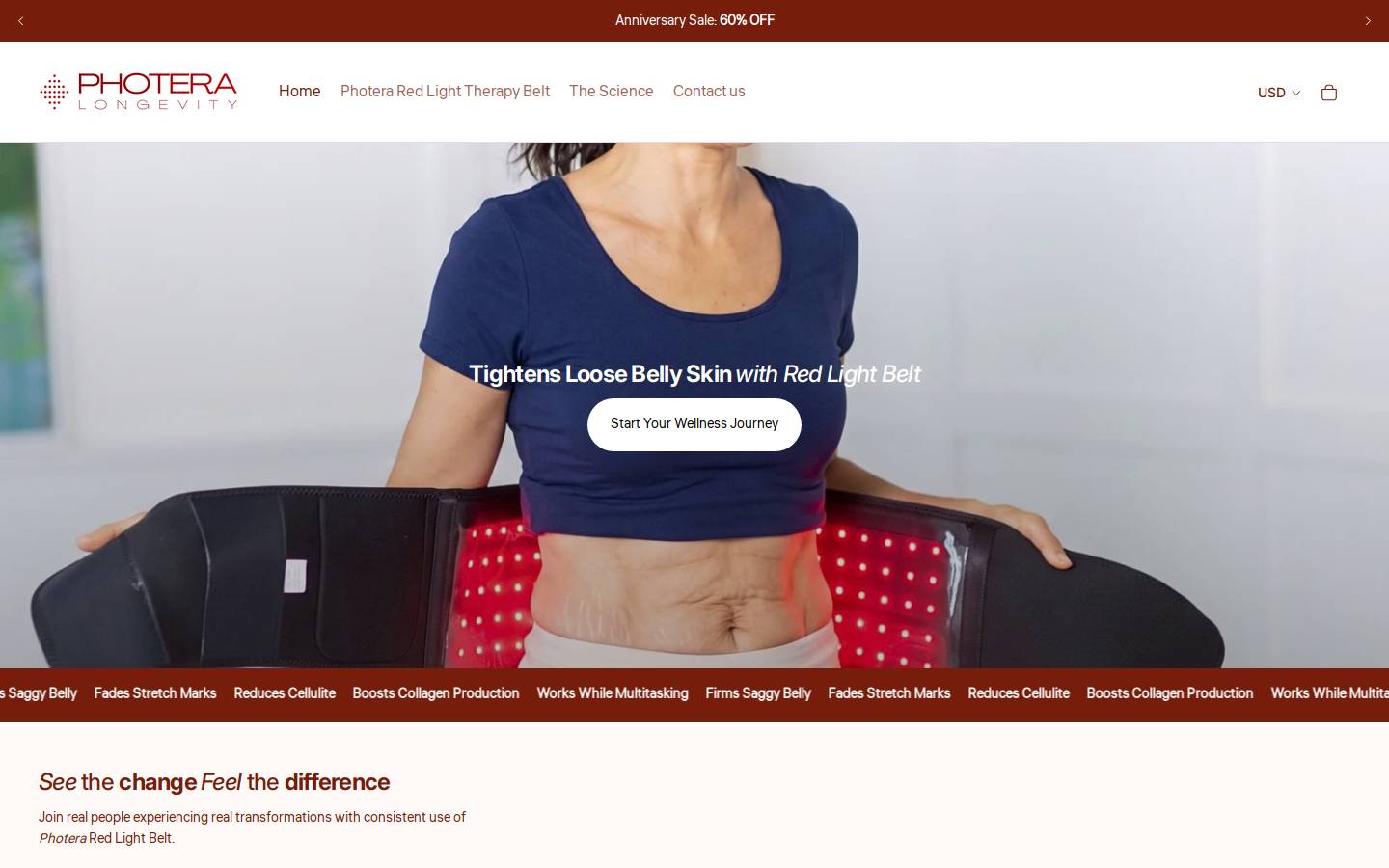 photera-longevity.com homepage screenshot