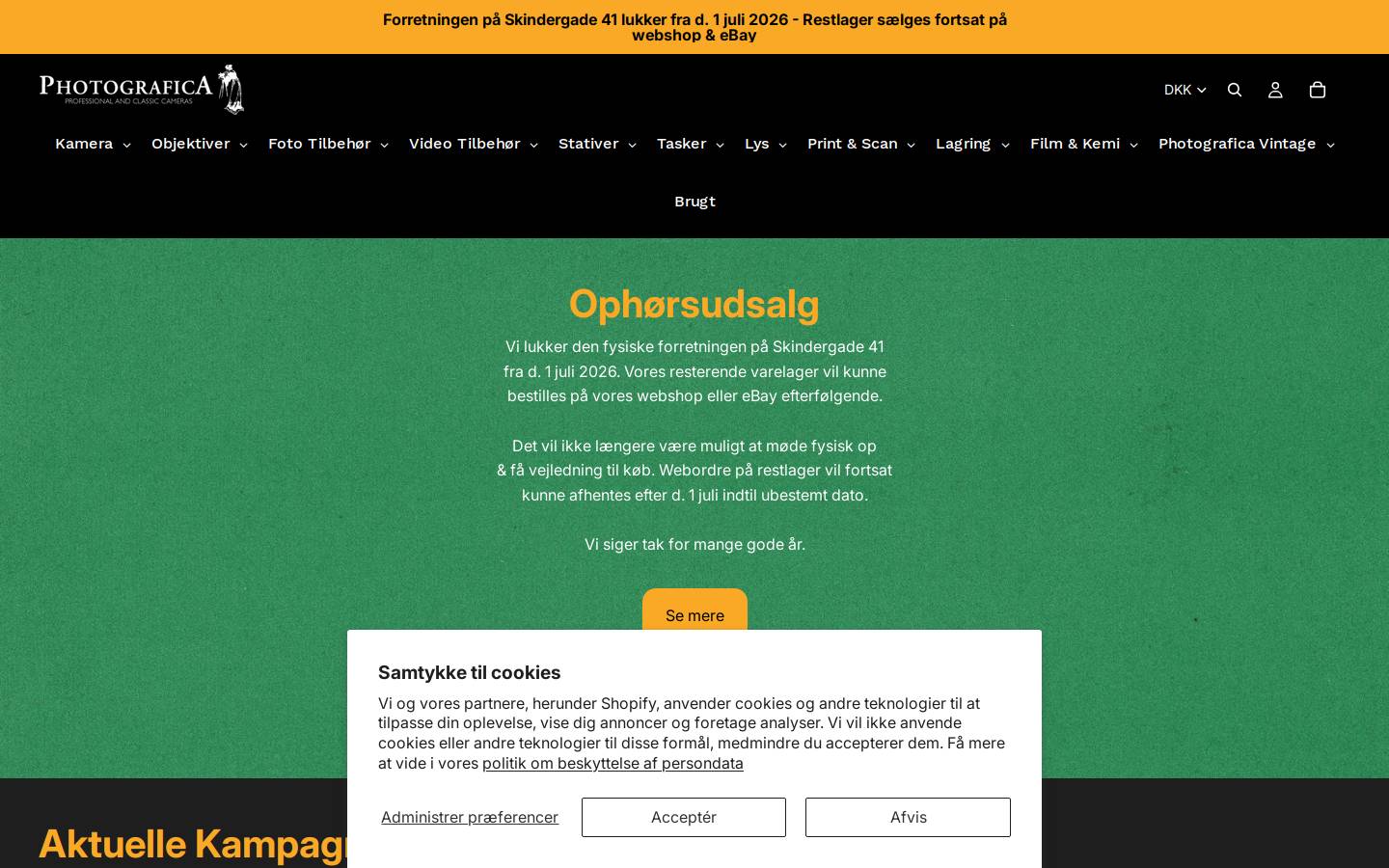 Photografica homepage screenshot