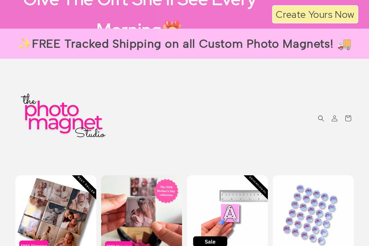 photomagnetstudio.com.au homepage screenshot