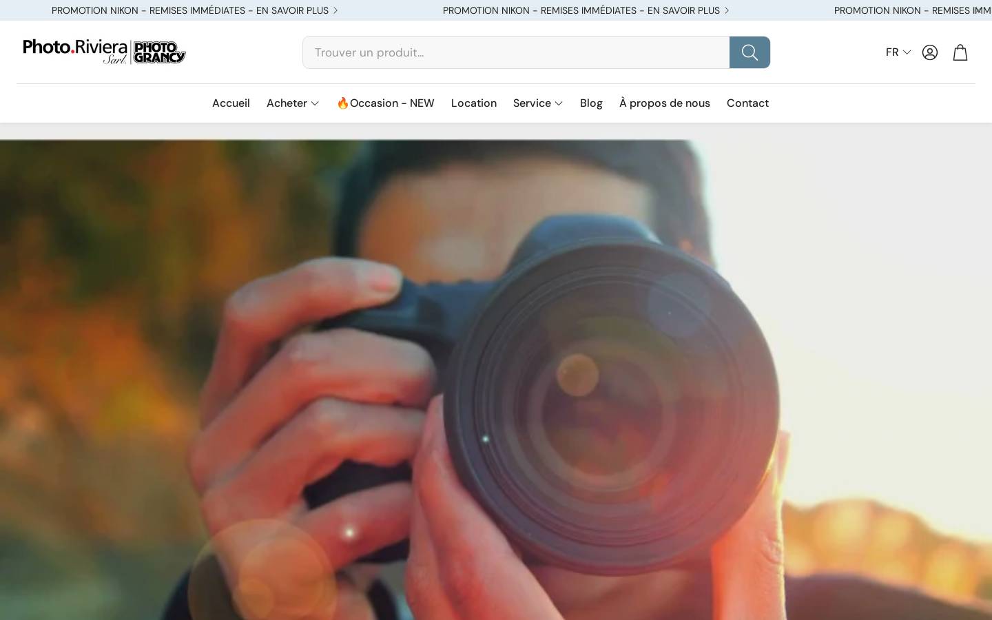 photoriviera.ch homepage screenshot