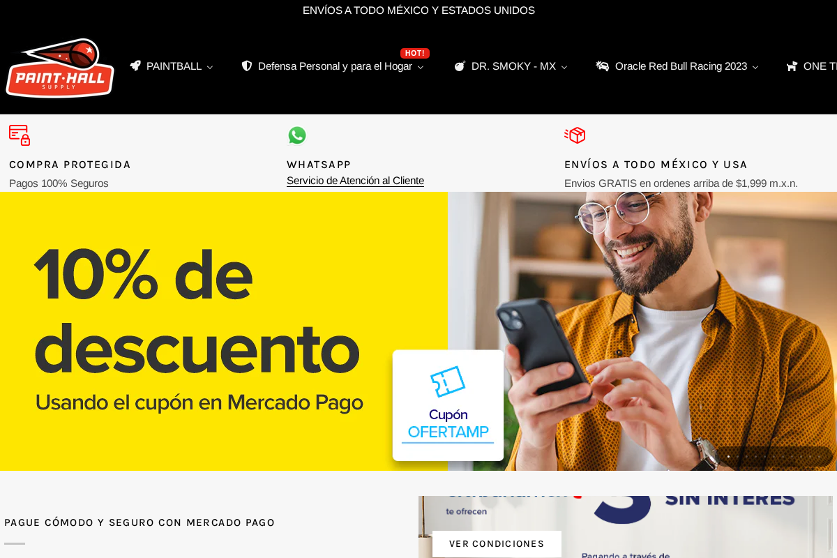 PAINT·HALL SUPPLY MX - The Rock Shop México - homepage screenshot