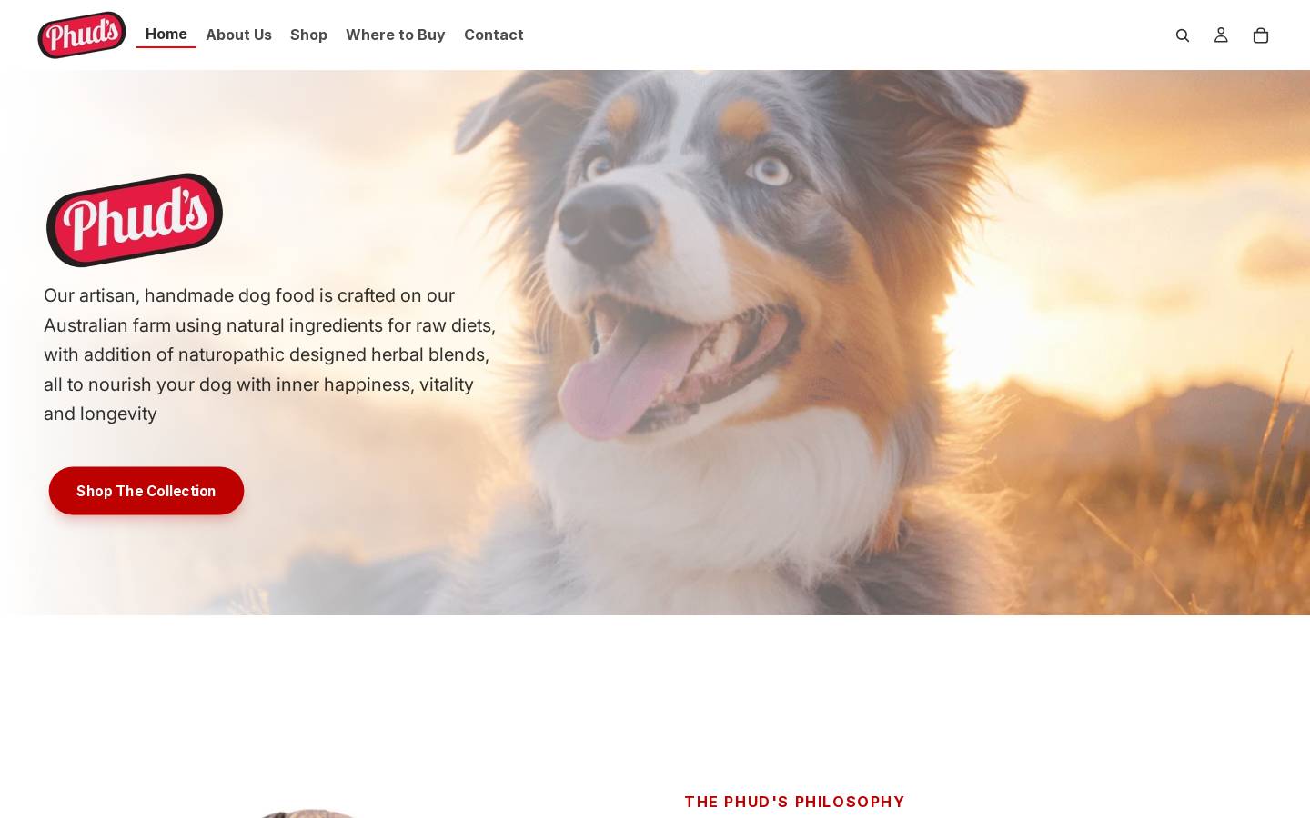 phuds.com.au homepage screenshot