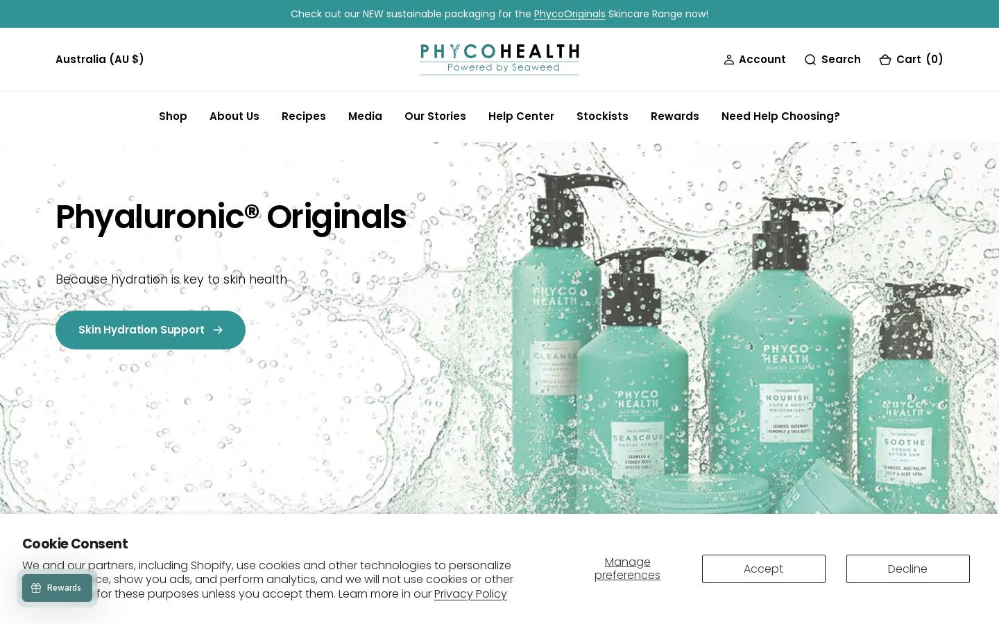 phycohealth.com homepage screenshot