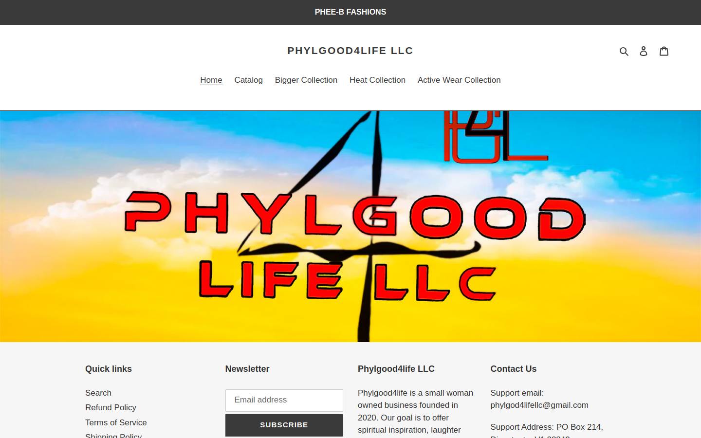 phylgood4lifellc.com homepage screenshot