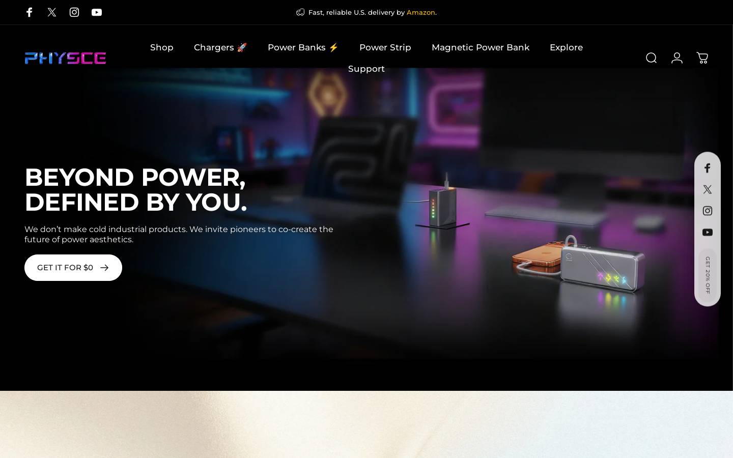 physce.com homepage screenshot