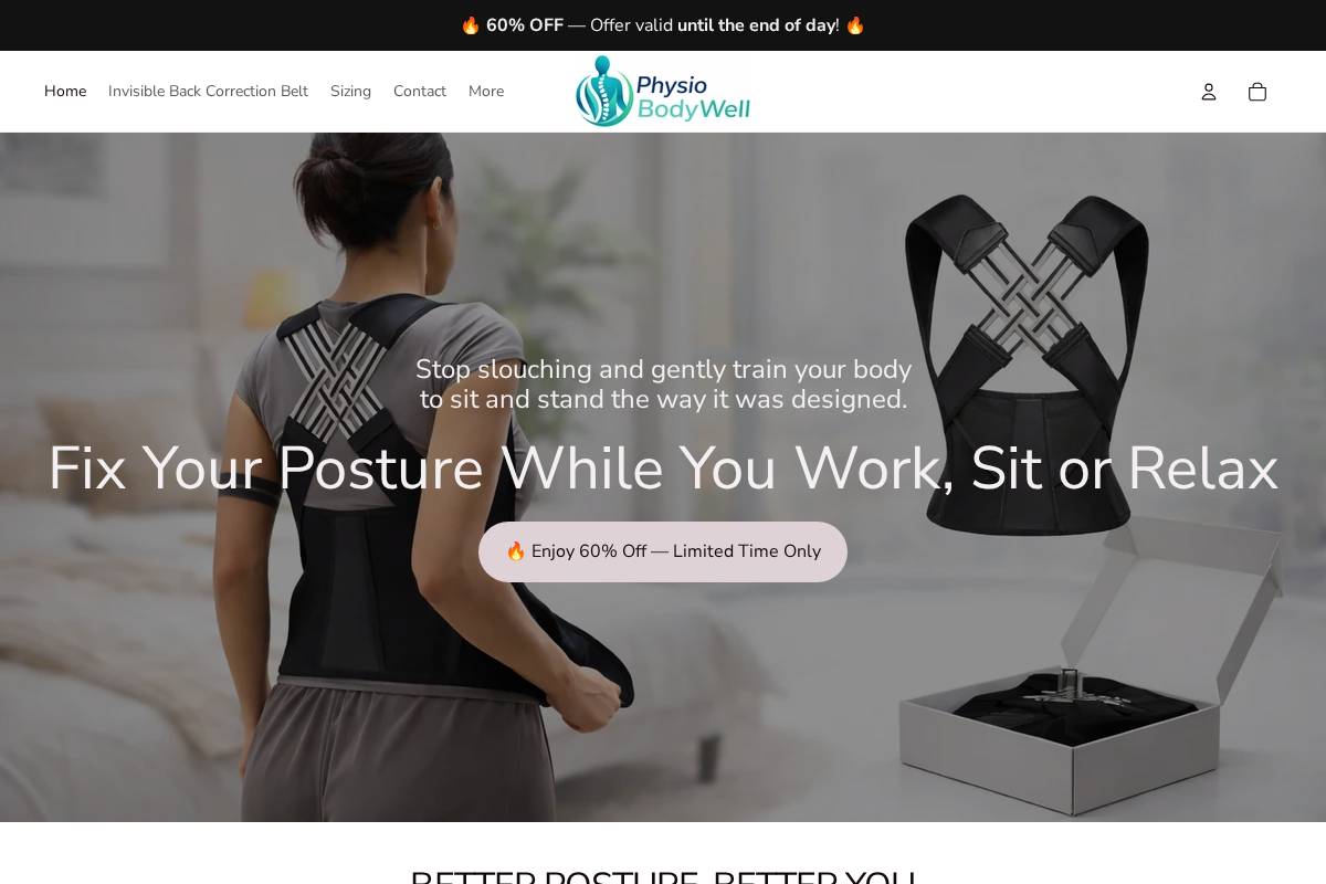 physiobodywell.com homepage screenshot