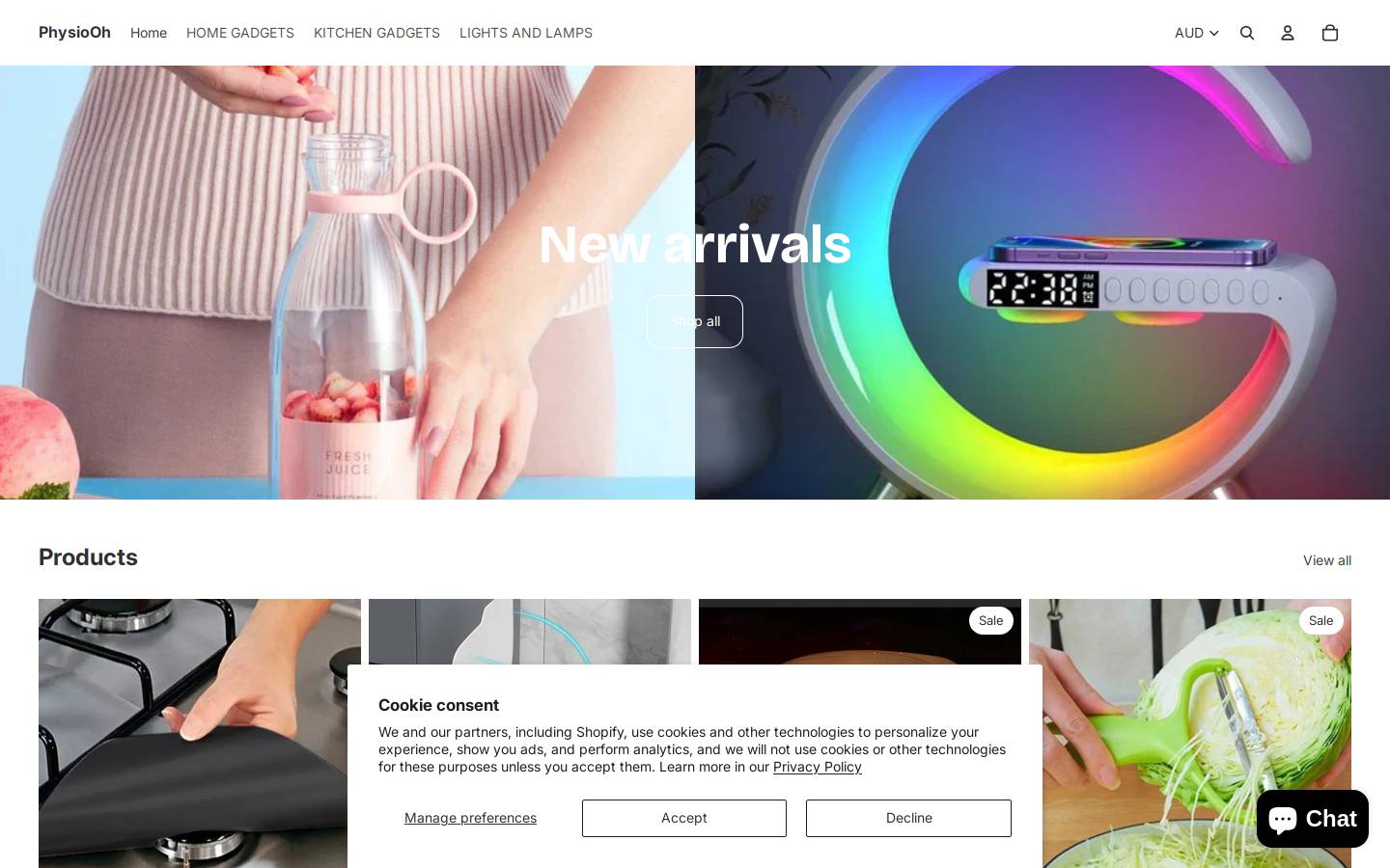 physiooh.com homepage screenshot
