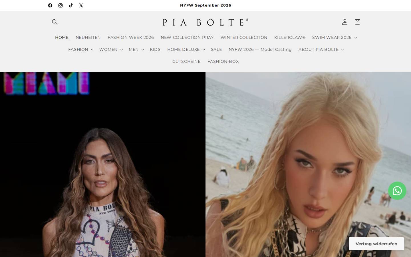 piabolte.com homepage screenshot
