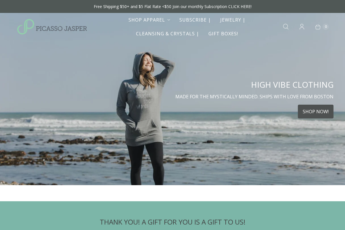 Picasso Jasper homepage screenshot