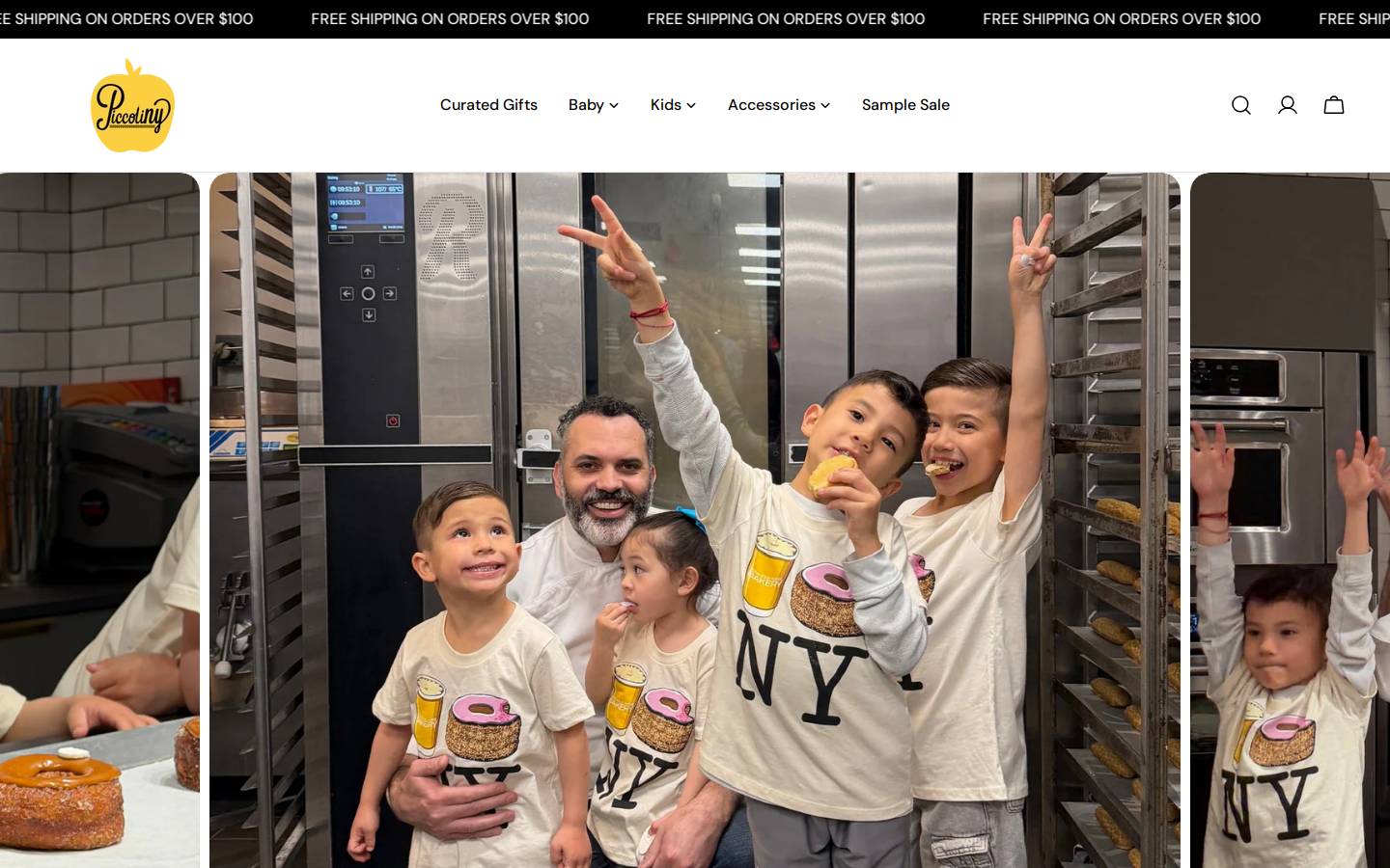 piccolininyc.com homepage screenshot