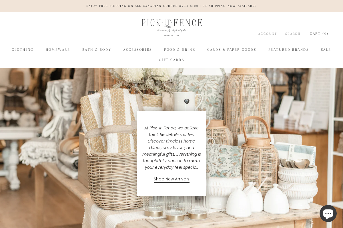 Pick-it-Fence Pembroke homepage screenshot