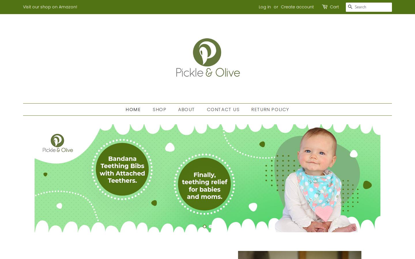 pickleandolive.com homepage screenshot