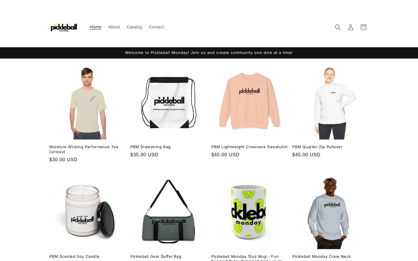 pickleballmonday.com homepage screenshot