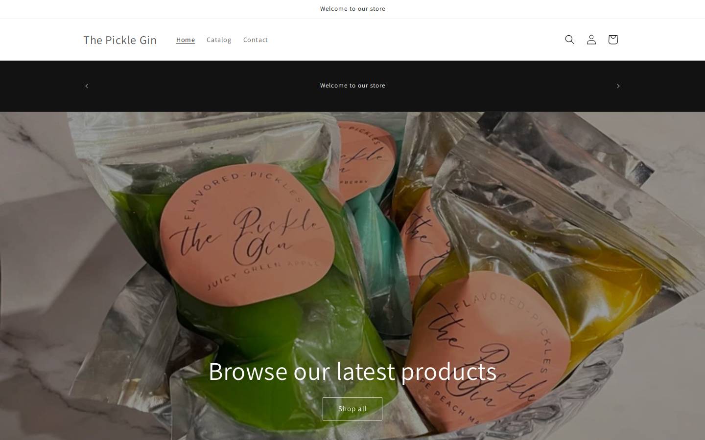 picklegin.com homepage screenshot