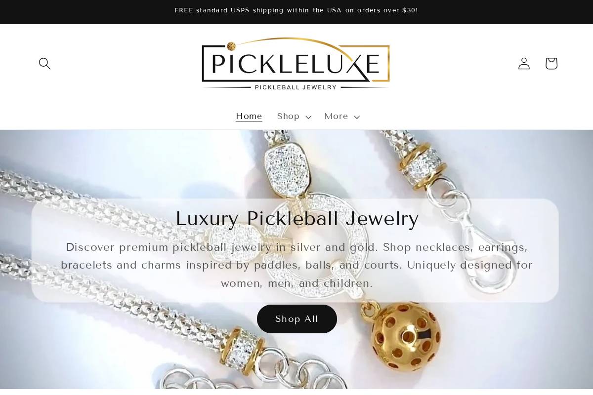 pickleluxe.com homepage screenshot
