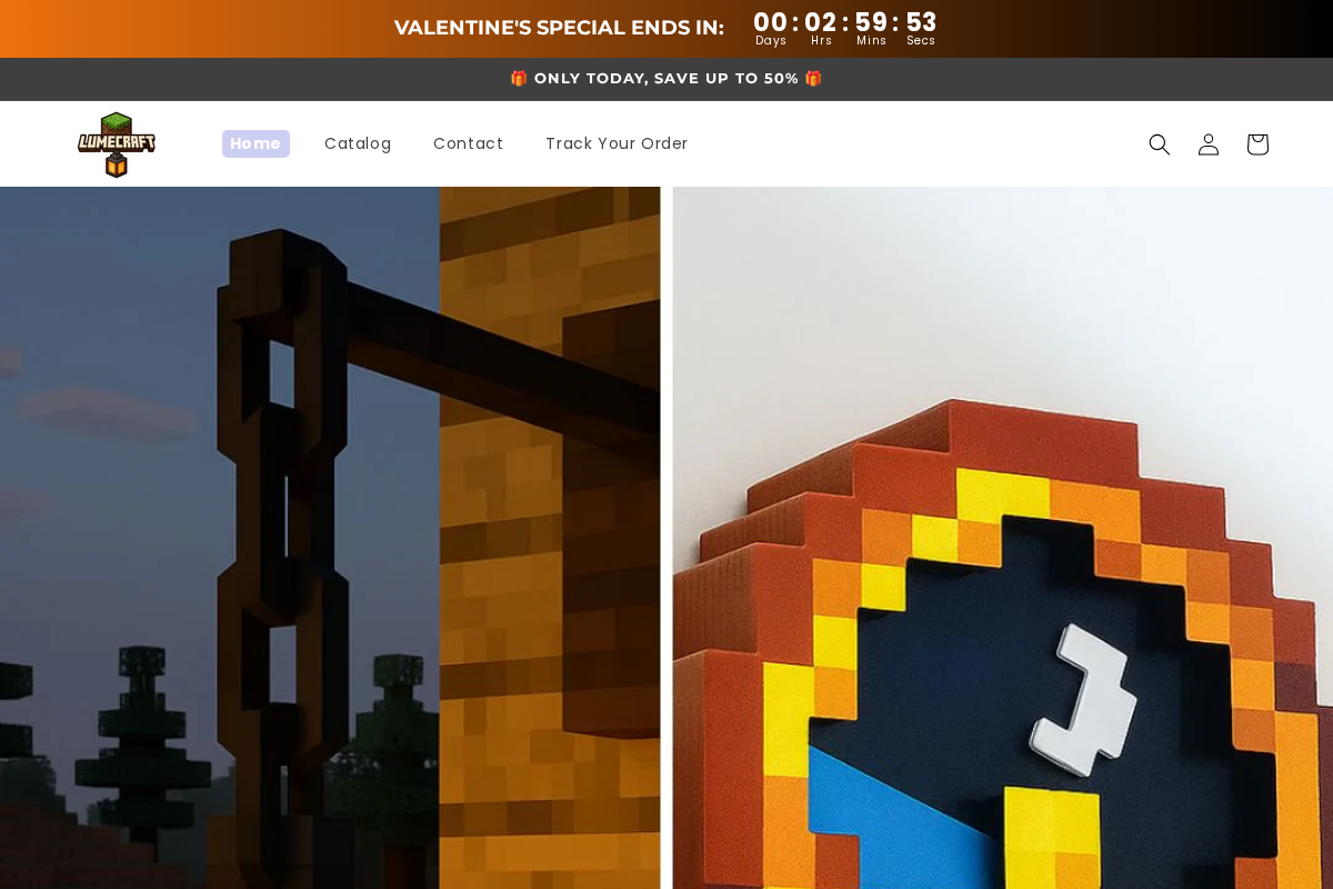 LumeCraft homepage screenshot