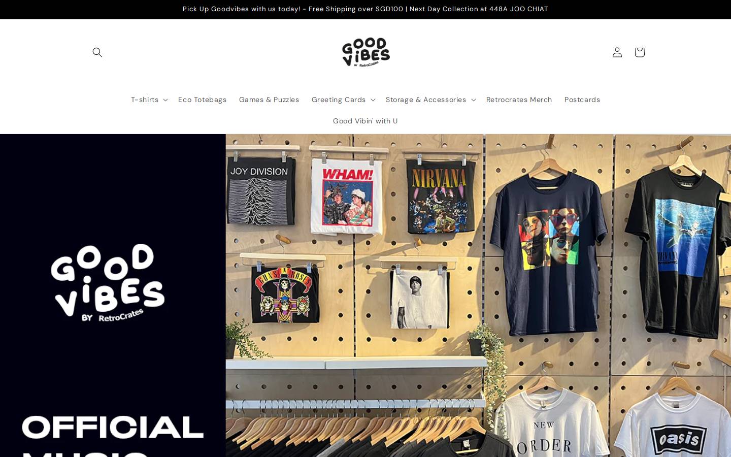 pickupgoodvibes.com homepage screenshot
