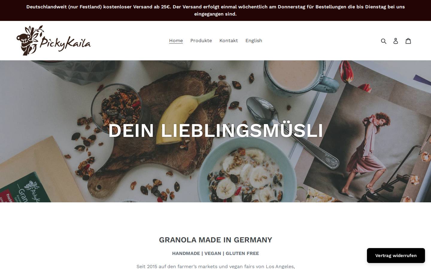 pickykaila.de homepage screenshot