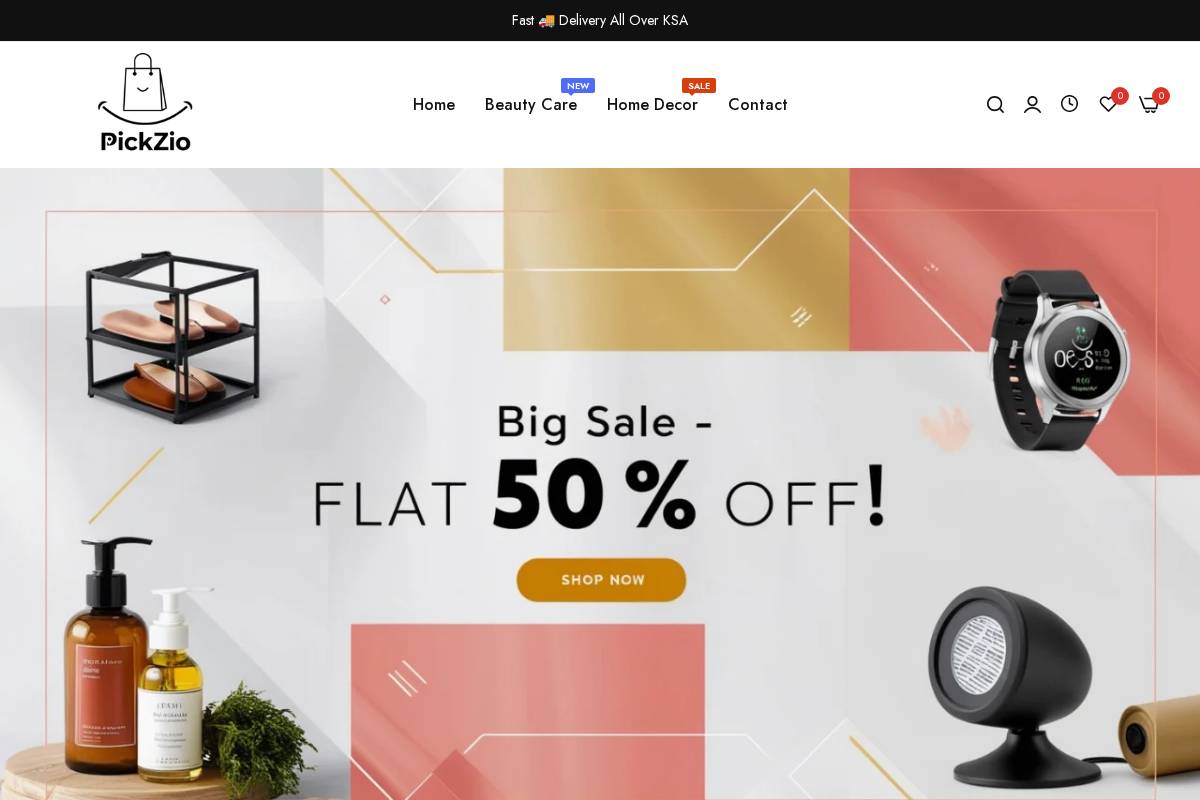 pickzioksa.shop homepage screenshot