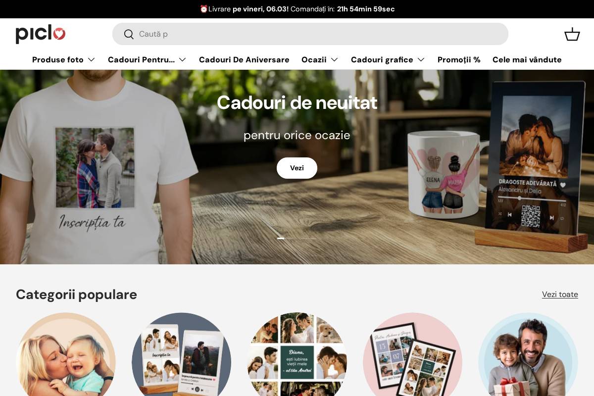 piclo.ro homepage screenshot
