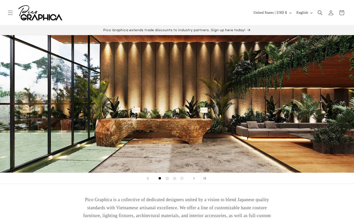 picographica.store homepage screenshot