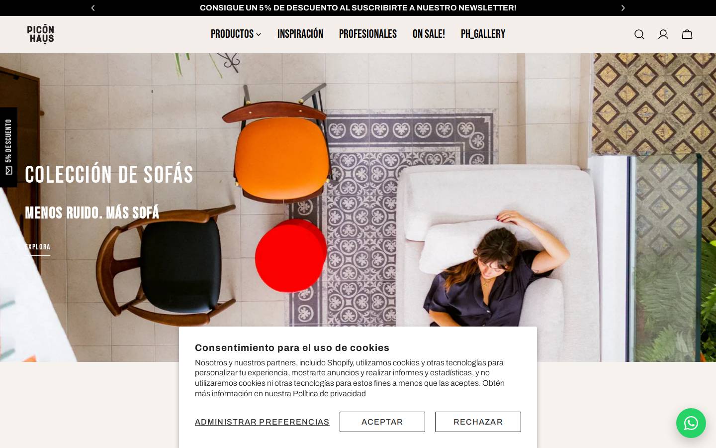Picon Haus homepage screenshot