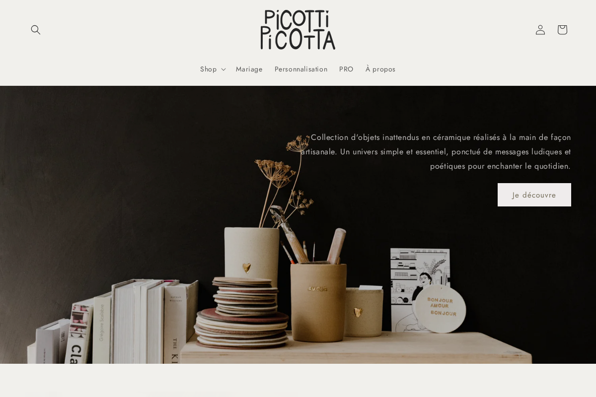 picottipicotta.com homepage screenshot