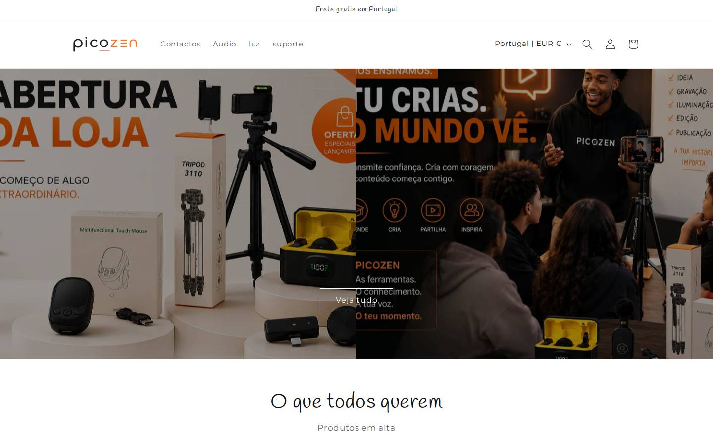 picozenstore.com homepage screenshot