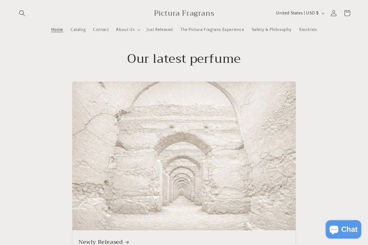 picturafragrans.store homepage screenshot