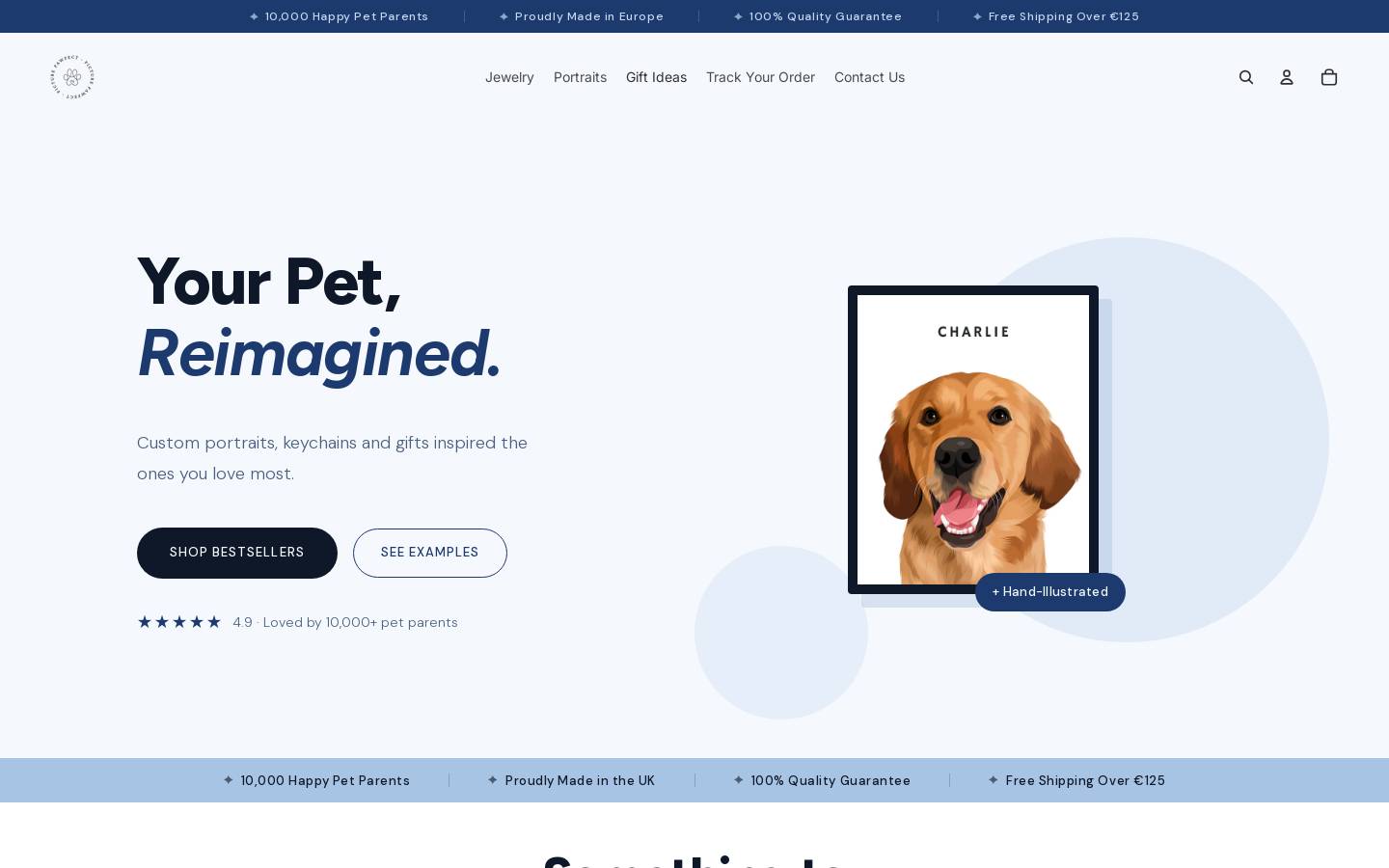 Picture Pawfect homepage screenshot
