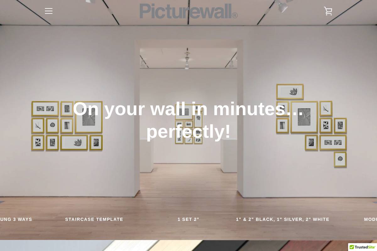 Picturewall.com homepage screenshot