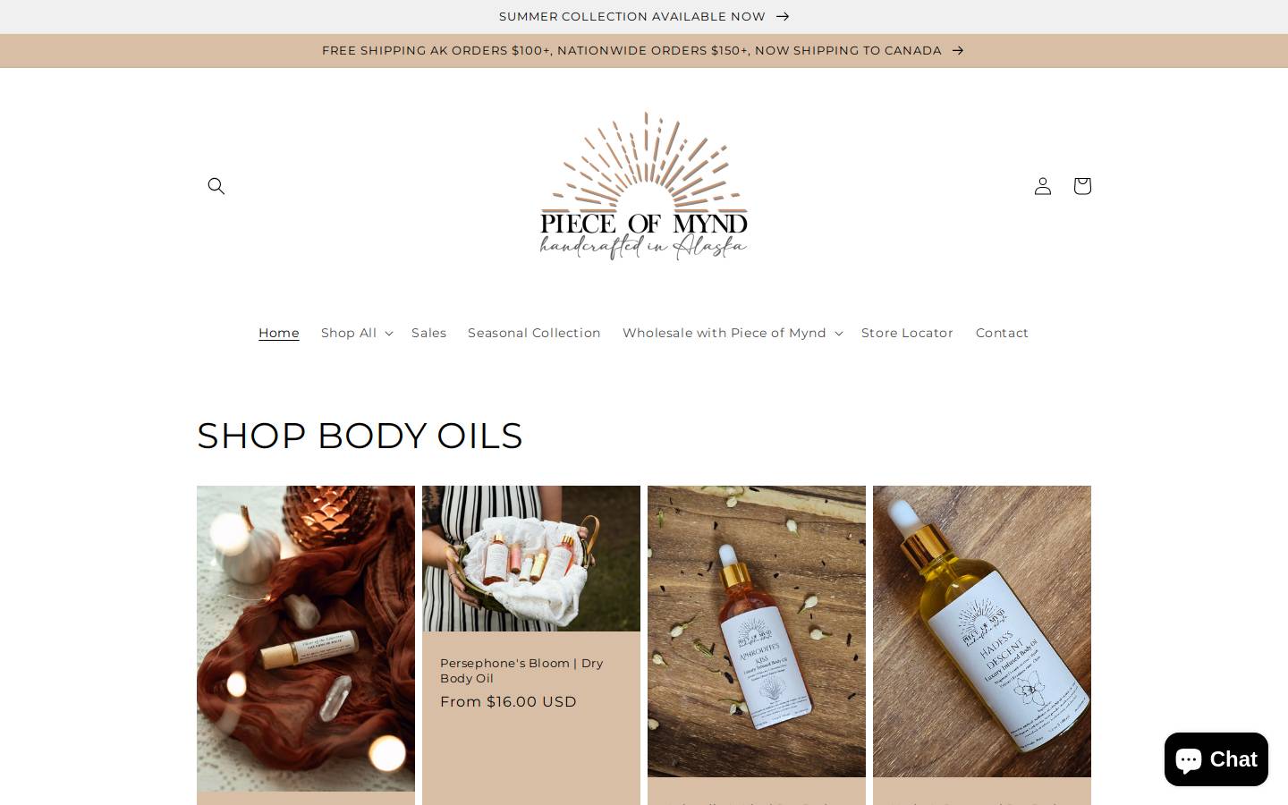 pieceofmynd.com homepage screenshot