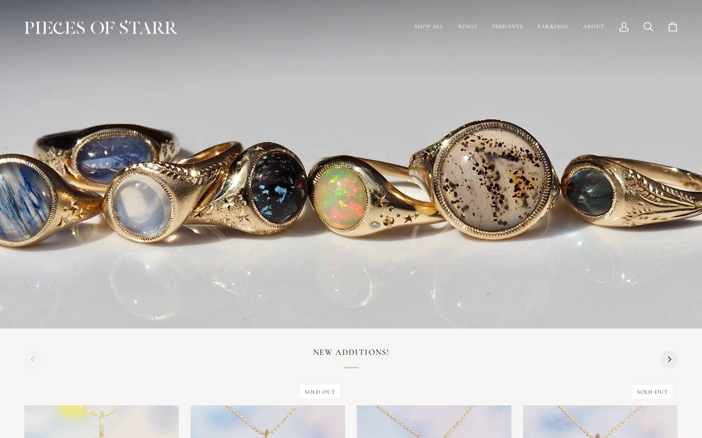 piecesofstarr.com homepage screenshot