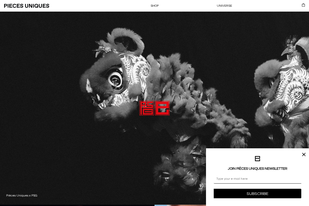 piecesuniques.fr homepage screenshot
