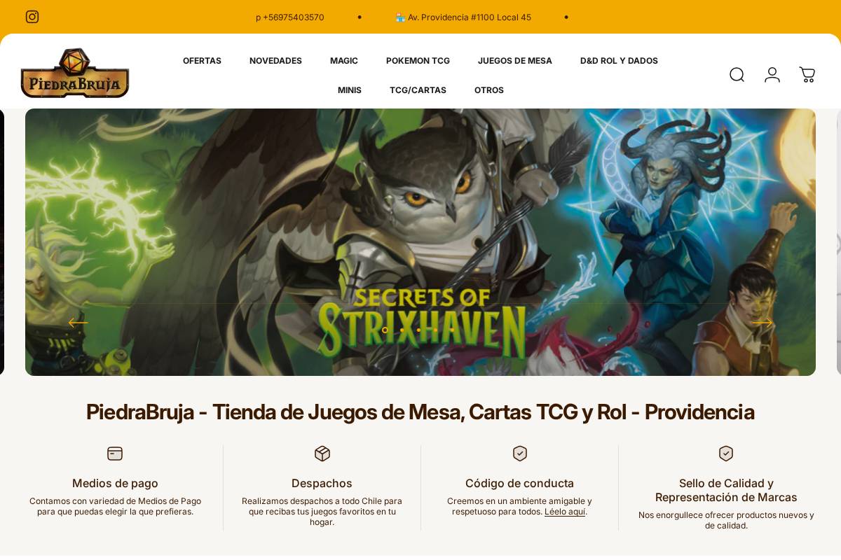 piedrabruja.cl homepage screenshot