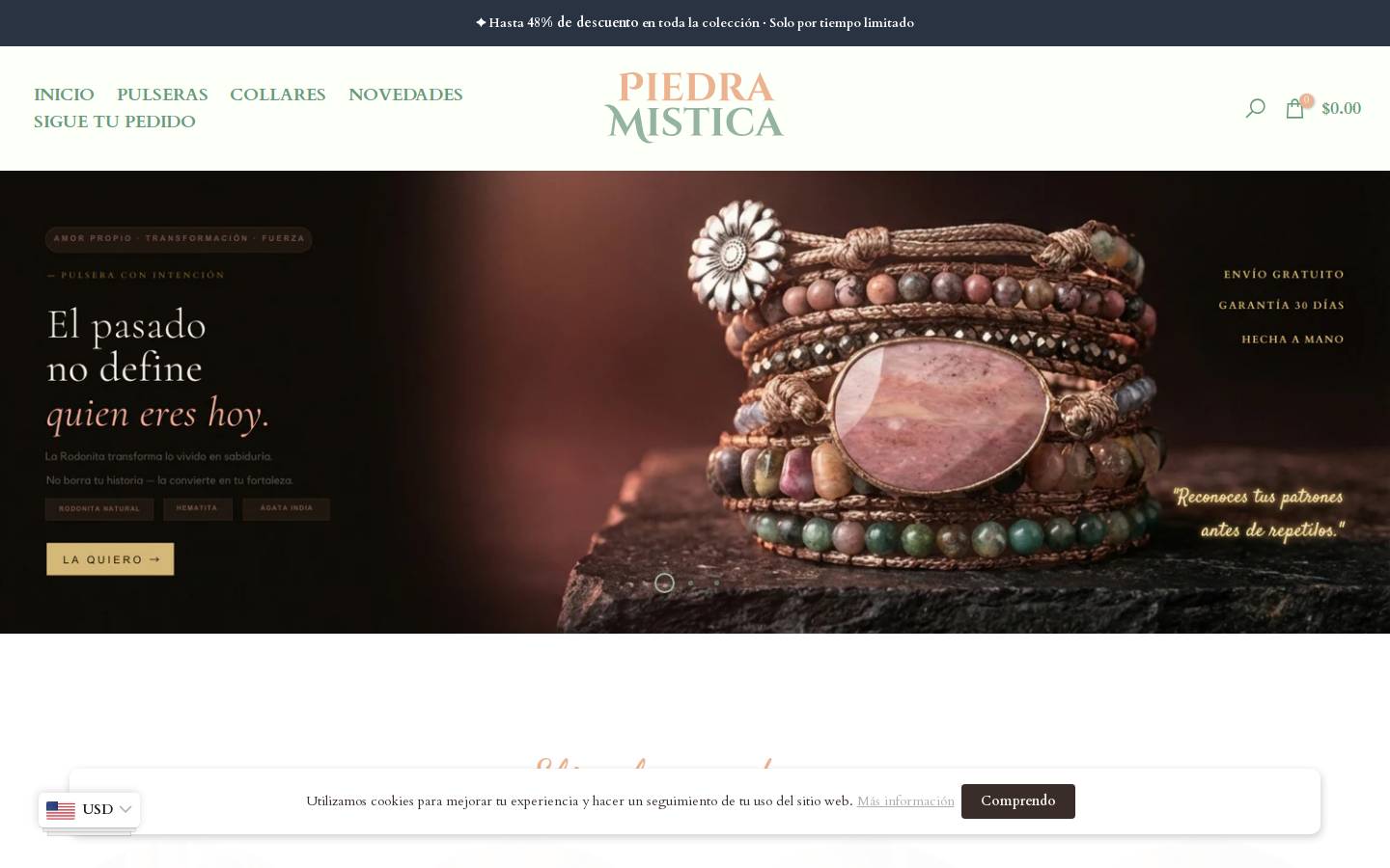 Piedramistica homepage screenshot