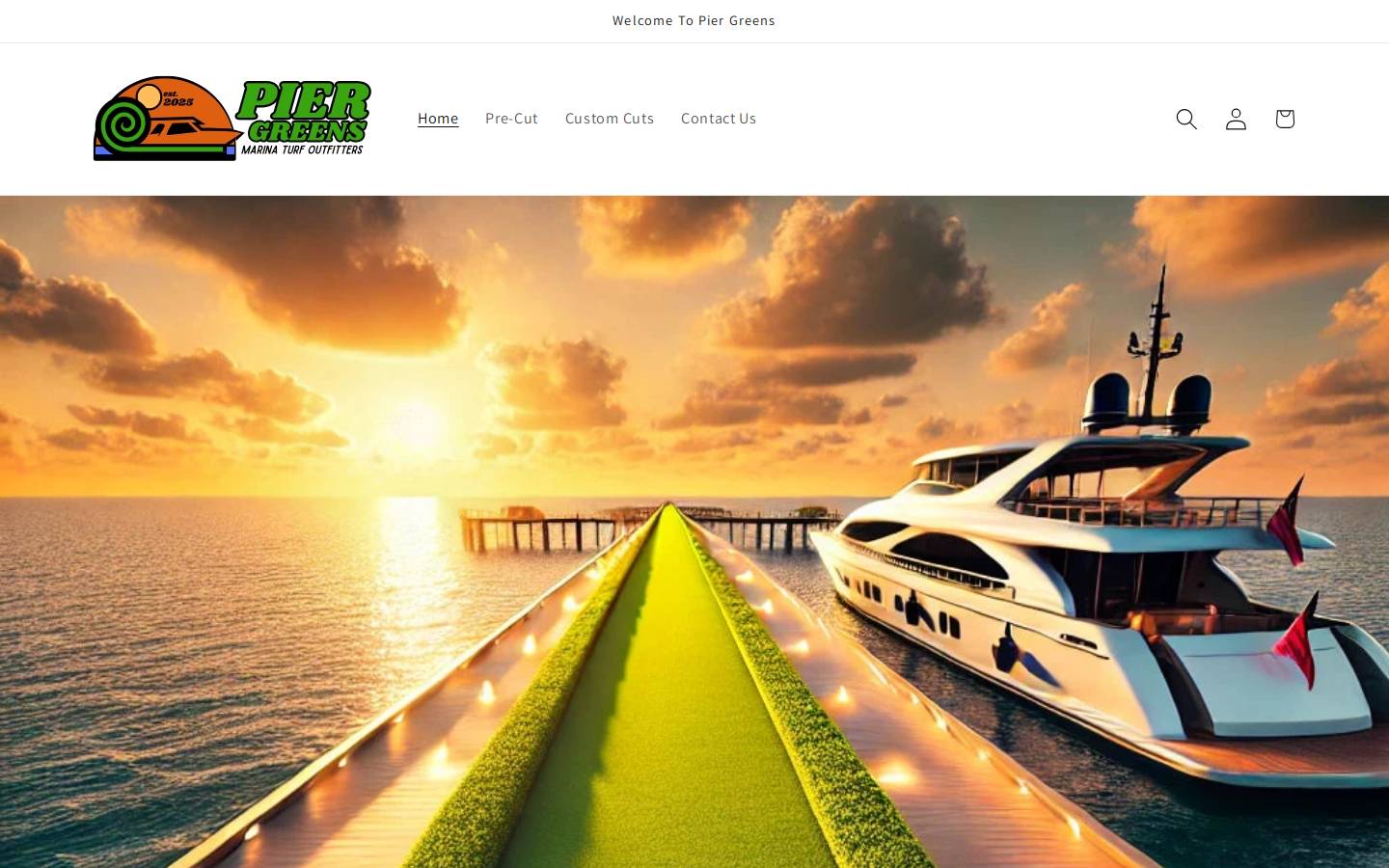 piergreens.com homepage screenshot
