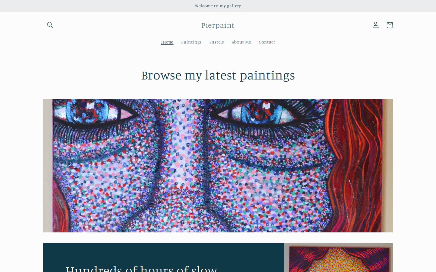 pierpaint.com homepage screenshot