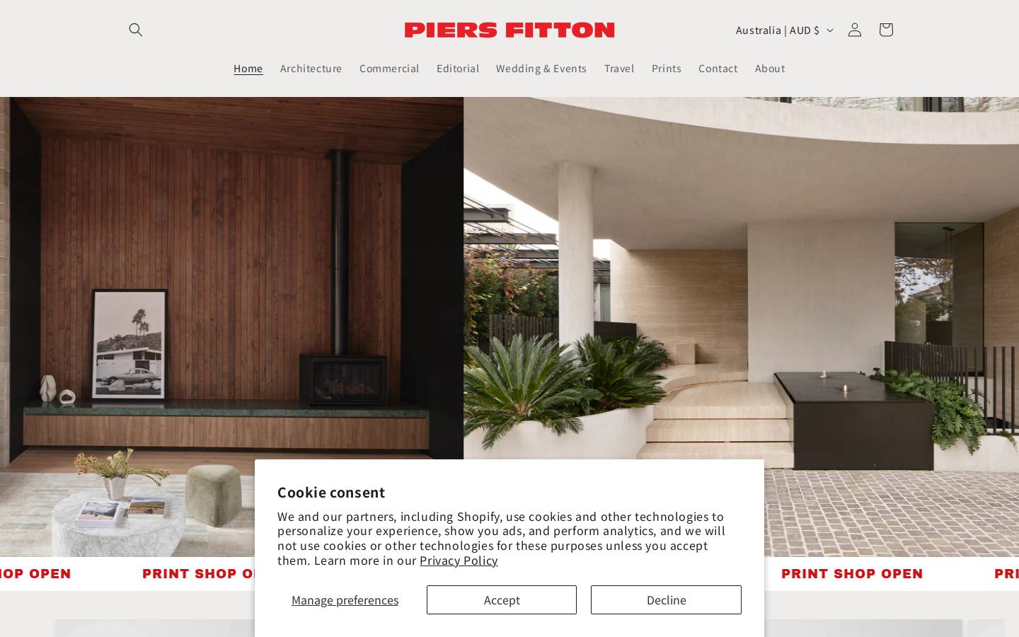 piersfittonphotography.com homepage screenshot