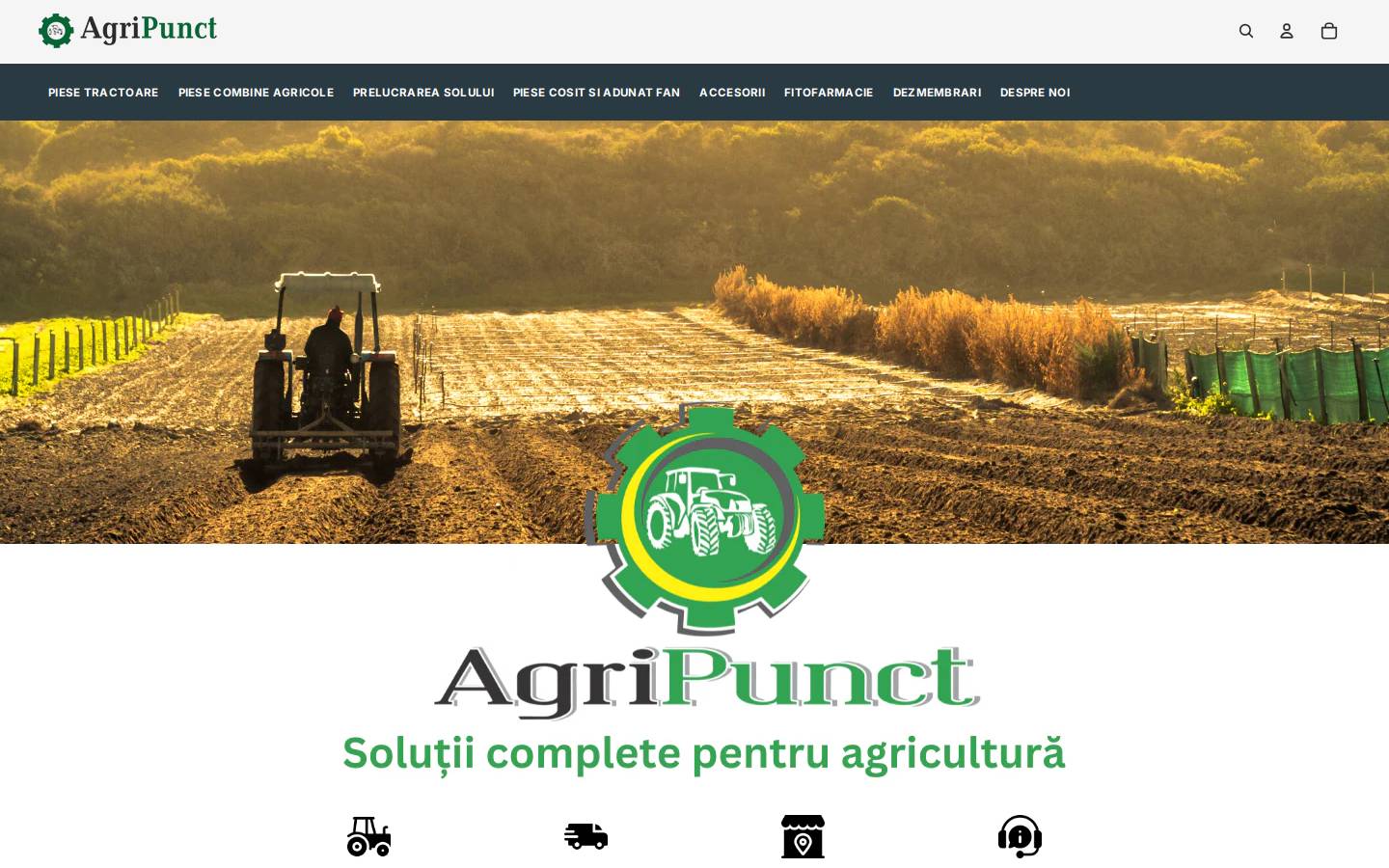 piesetractoaresicombine.ro homepage screenshot
