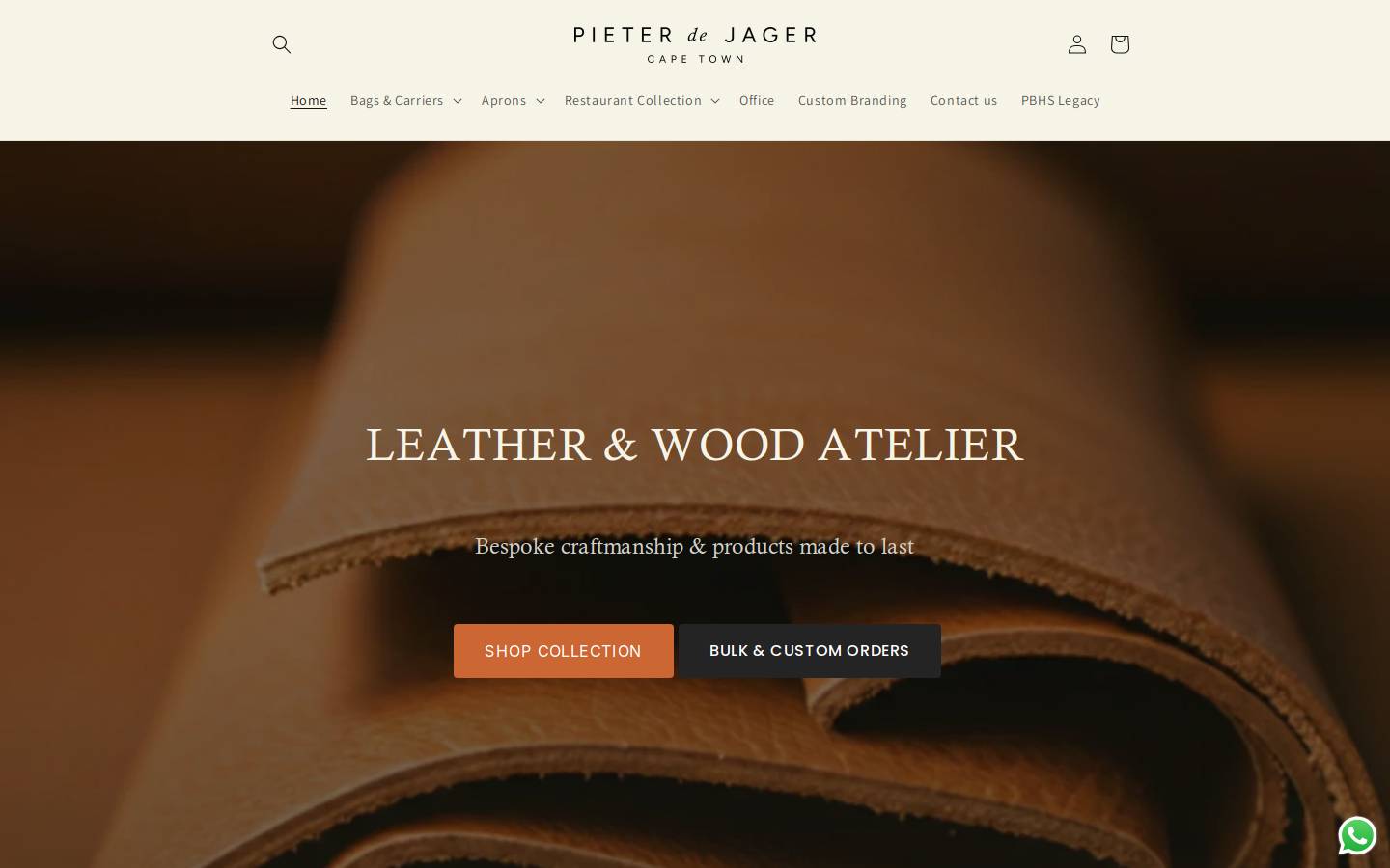 pieterdejager.com homepage screenshot
