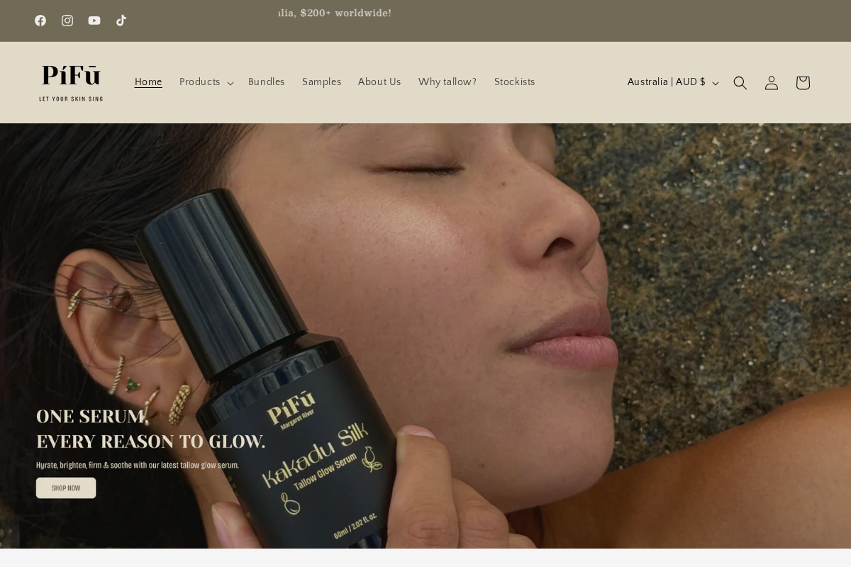 pifu.com.au homepage screenshot